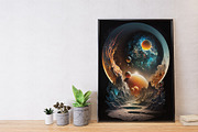 Cosmic Landscape Art Prints, a Background Graphic by DigitalFad (Thumbnail 2 of 5)