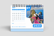 2 Desk Calendar 2023 Template Design, a Templates & Theme by Mk_Studio (Thumbnail 2 of 3)