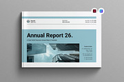 Annual Report Template Landscape, a Brochure Template by Work-Envance (Thumbnail 1 of 9)