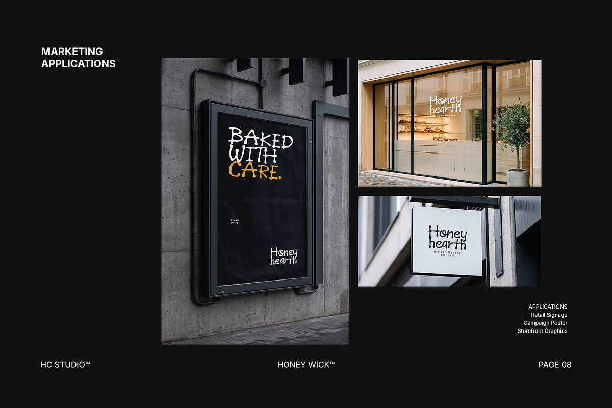Honey Wick - Handmade Display, a Handwritten Font by Hasbi Creative (Photo 8 of 10)