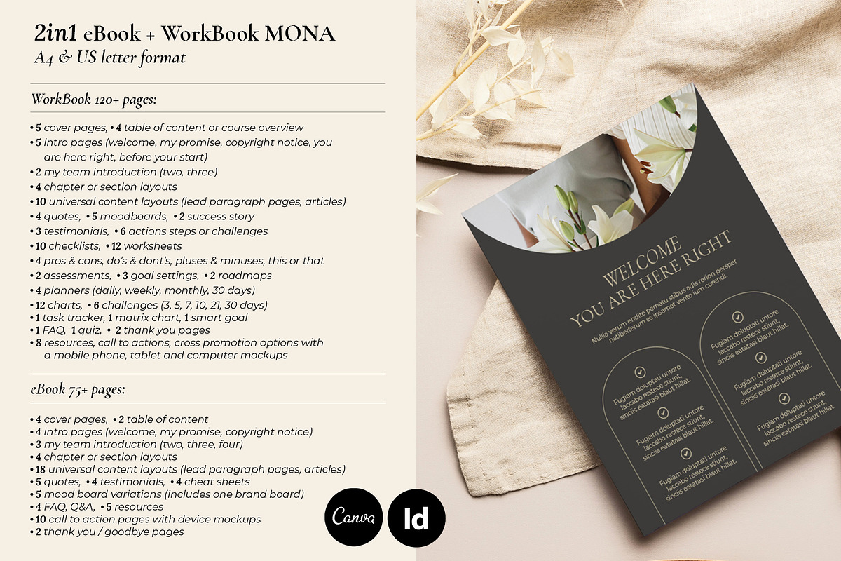 2in1 eBook+WorkBook for Course 2023, a Magazine Template by Mirazz (Photo 2 of 41)