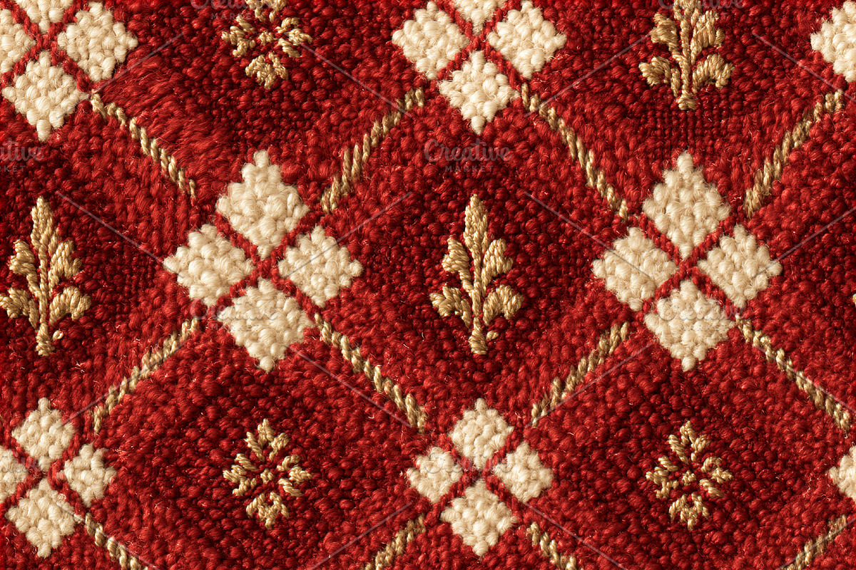 Seamless pattern red carpet texture featuring classic argyle pat, a Pattern Graphic by Studio ANNA