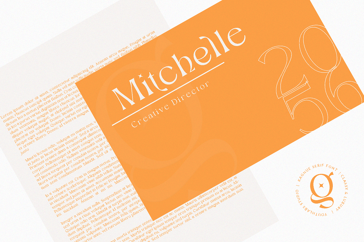 Kagnue Serif | Modern Classy Font, a Serif Font by Youthlabs Studio (Photo 10 of 20)