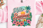 Hello Summer Tropical Floral PNG, a Seasonal Illustration by DreamPrint404 (Thumbnail 5 of 6)