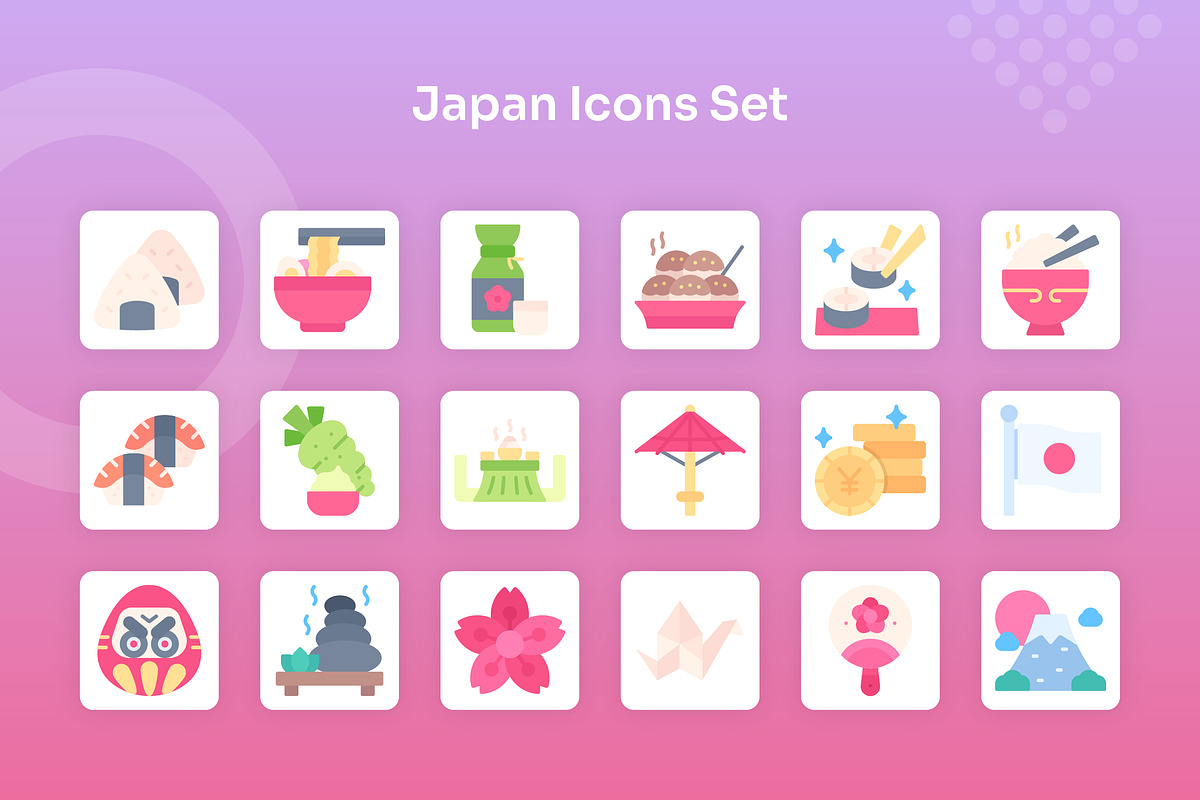 Japan Icons Set - Flat, an Icon by Kmg Design (Photo 2 of 3)