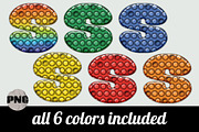 Bubble Pop Fidget Alphabet PNG Set, an Object Graphic by AlexandHer Digital Art (Thumbnail 2 of 5)