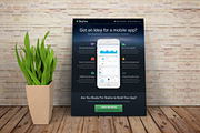 Mobile App Flyer Template, a Flyer Template by Creativenauts (Thumbnail 2 of 4)