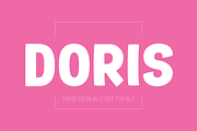 DORIS - Handwritten Font Family, a Handwritten Font by Fontsphere (Thumbnail 1 of 10)