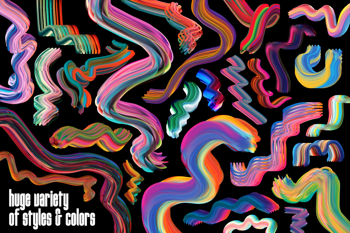 Multicolor Brush Bundle (Photoshop), a Brush Add-On by Chroma Supply (Photo 6 of 25)