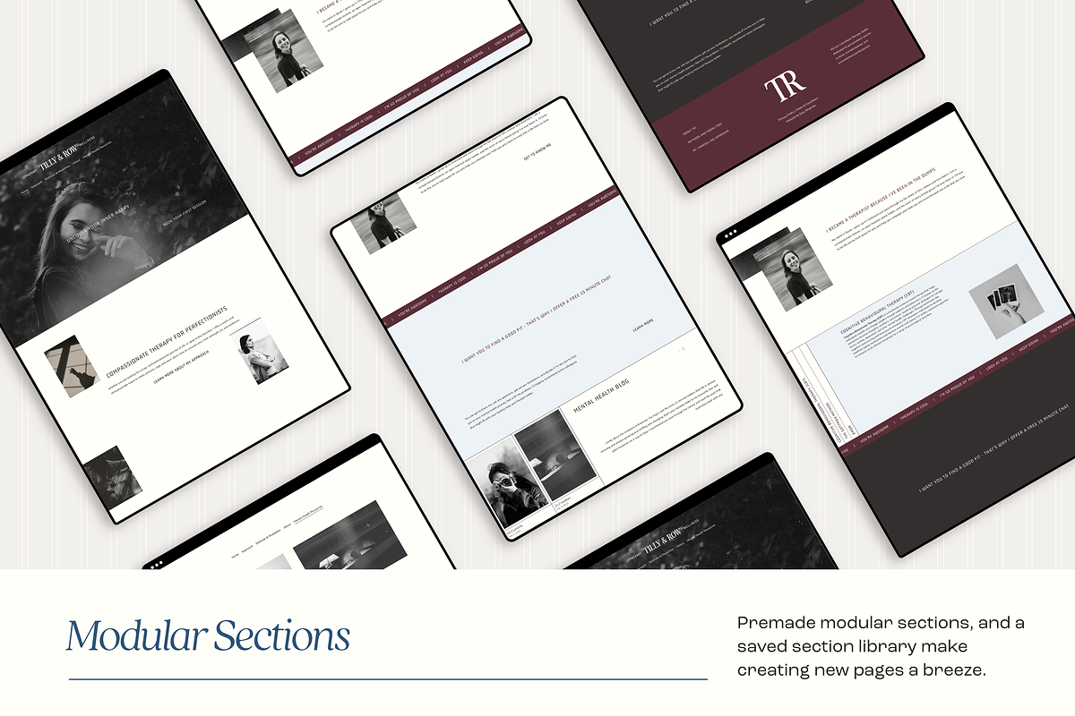 Squarespace Template for Therapists preview 4