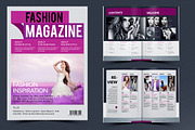 FASHION MAGAZINE TEMPLATE, a Magazine Template by artico (Thumbnail 2 of 6)
