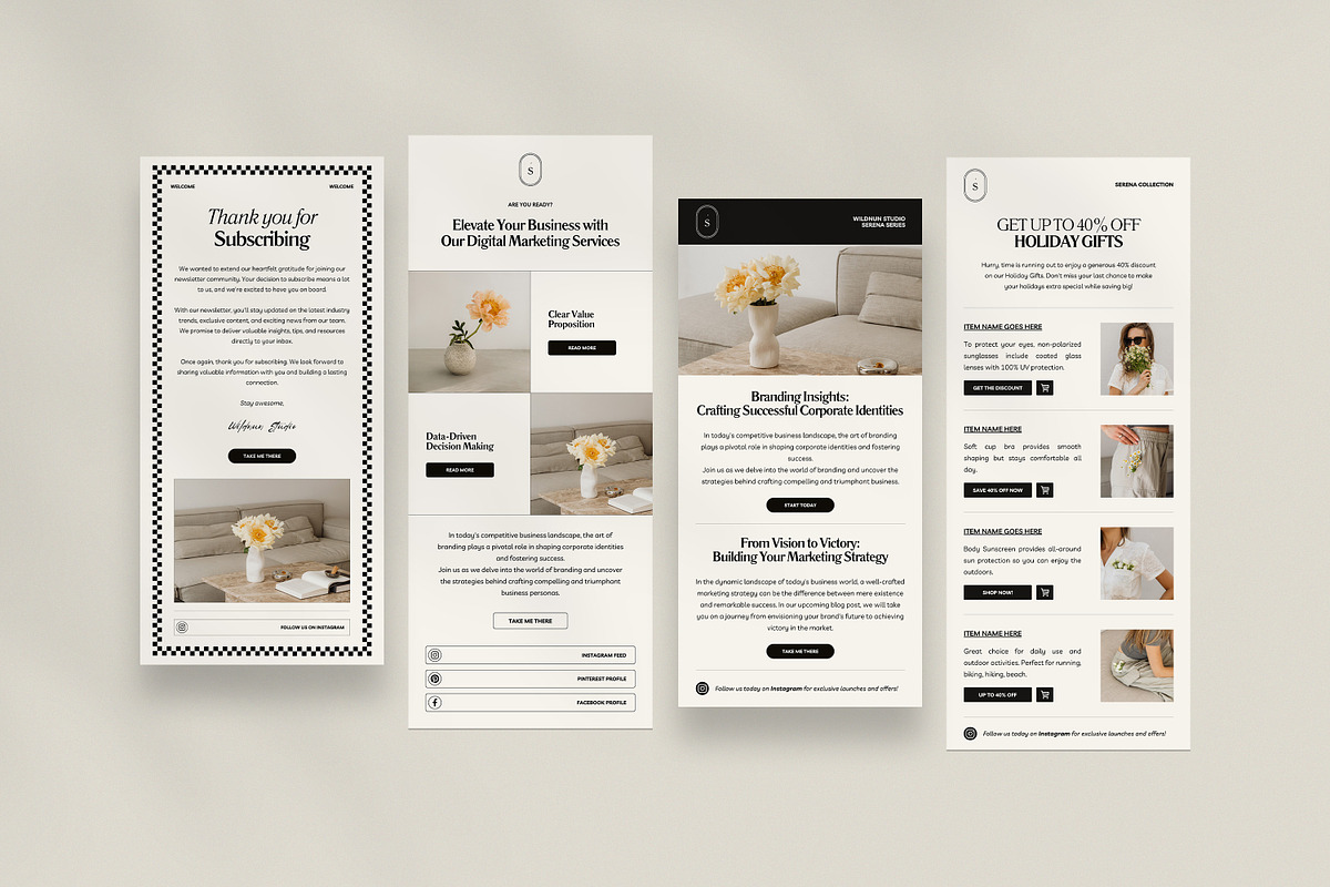 SERE / Newsletter Template, an Email Template by Wildnun Studio (Photo 3 of 18)