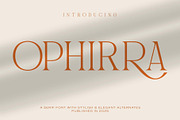 Ophirra – Elegant Serif Font, a Serif Font by kangfont Studio (Thumbnail 1 of 10)