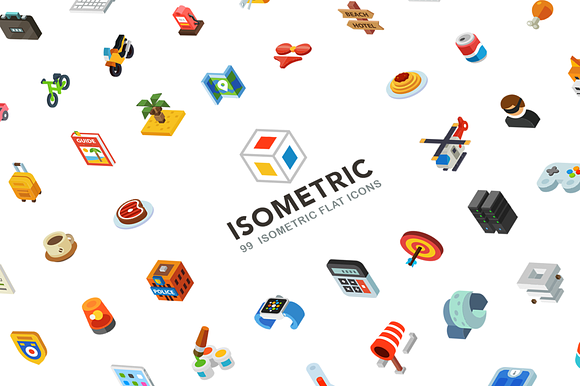 Isometric, 99 icon pack preview 6