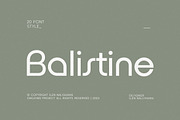 Balistine, a Sans Serif Font by OWL KING (Thumbnail 1 of 9)