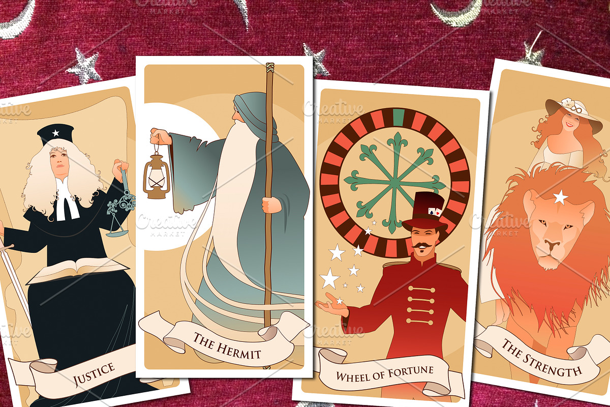 All Major Arcana Tarot Cards, an Illustration by La Inspiratriz (Photo 4 of 7)