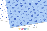 Blue Valentines Day Patterns, a Pattern Graphic by Paper Starr Studio (Thumbnail 4 of 7)