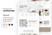 Minimalist Landing Page, an UI Kit Template by ENATIVE (Thumbnail 1 of 4)