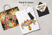 Floral & Vases, a Pattern Graphic by Anastasia (Thumbnail 10 of 11)