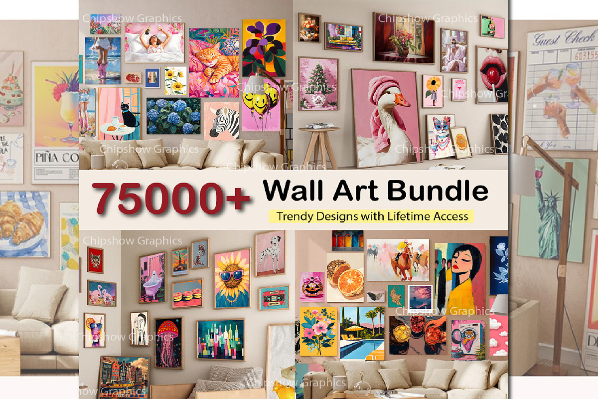 Entire Shop Sale, Bundle Wall Art, a Wallpaper Photo by Chipshpow Graphics (Photo 1 of 10)