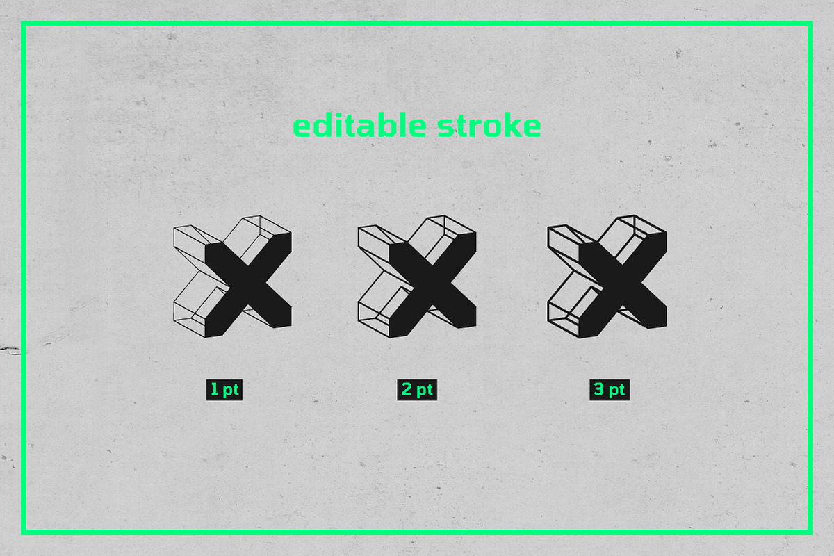 3D Wireframe Isometric Shapes | 1, an Object Graphic by MaximGertsen (Photo 3 of 11)