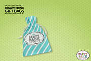 Drawstring GiftBags Packaging Mockup, a Packaging Mockup by INCDesign (Thumbnail 5 of 8)