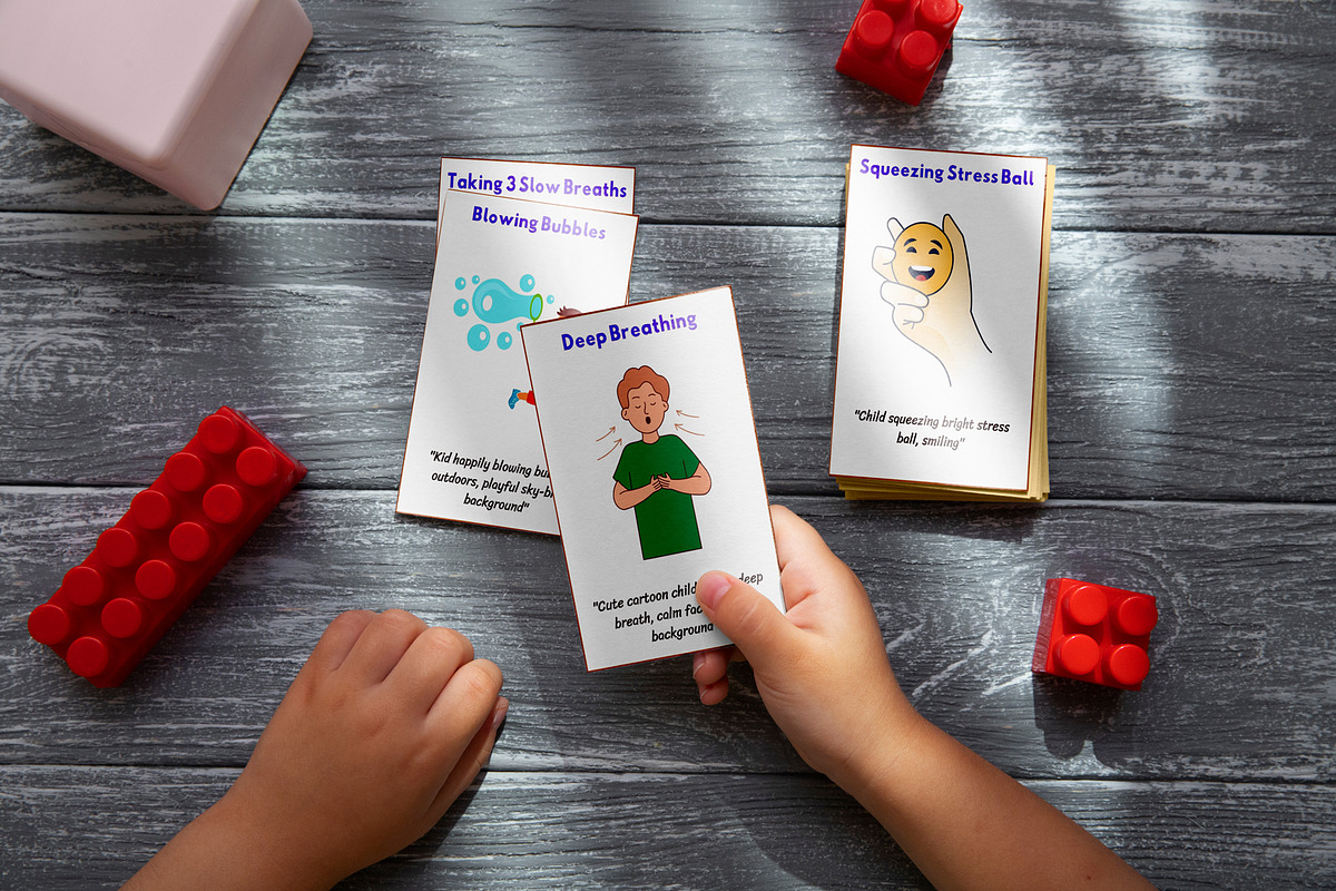 100 Coping Skills Flashcards for Kids preview 8