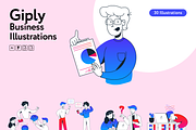 Giply Office Illustrations, a Finance Illustration by Welovegraphics (Thumbnail 7 of 7)