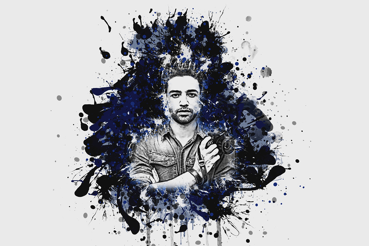Abstract Ink Effect Photoshop Action, an Action Add-On by Studio Retouch (Photo 5 of 12)