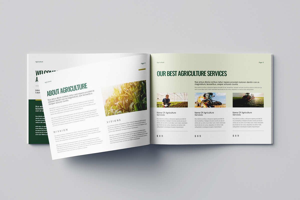 Agriculture Brochure Landscape, a Brochure Template by Pixelpick (Photo 3 of 9)