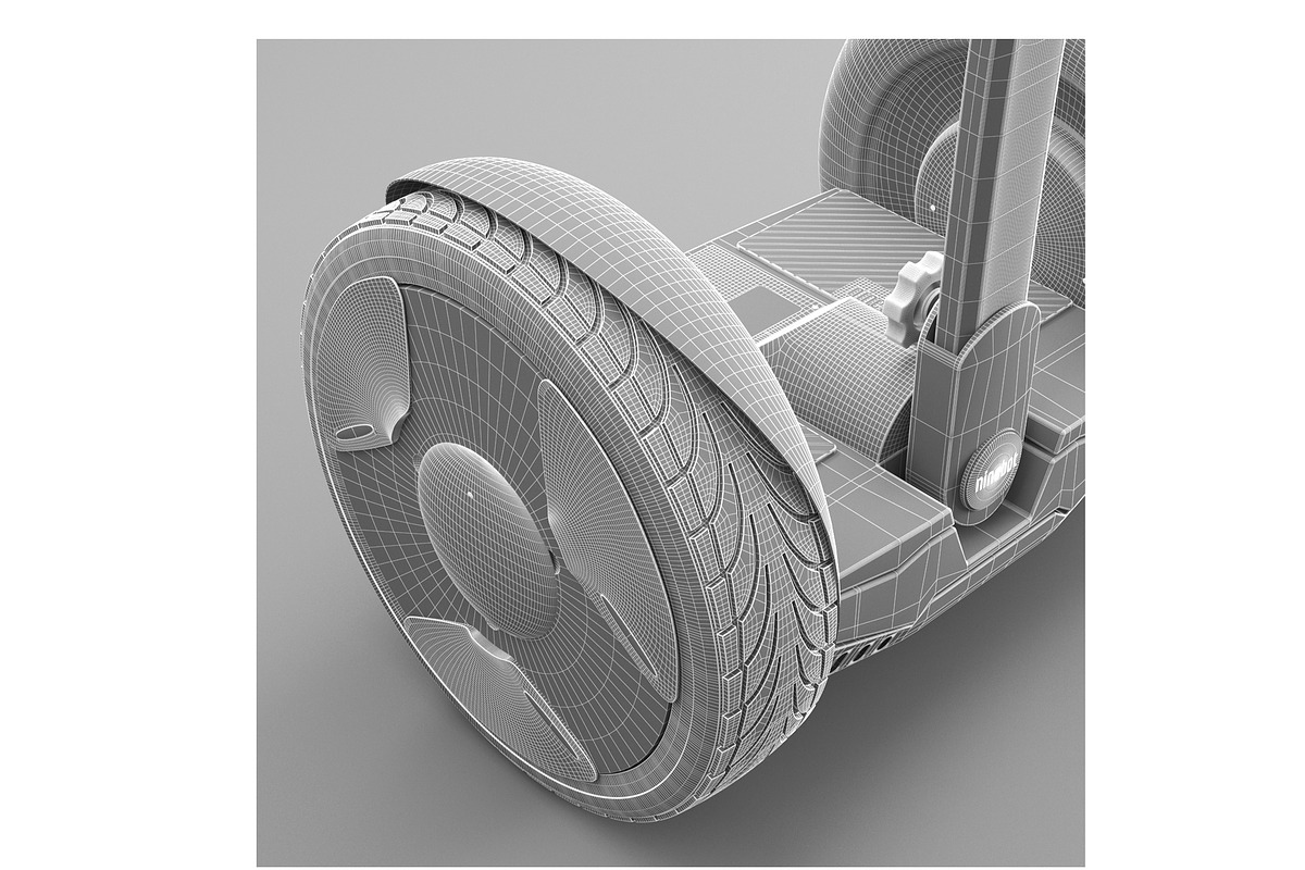 3d Segway Ninebot PTR Elite +, a Cars & Vehicle 3D Model by Archidizer (Photo 8 of 10)