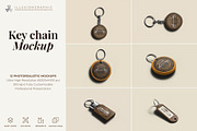 Keychain Mockup - 12 Views, a Merchandise Mockup by Illusiongraphic (Thumbnail 1 of 26)