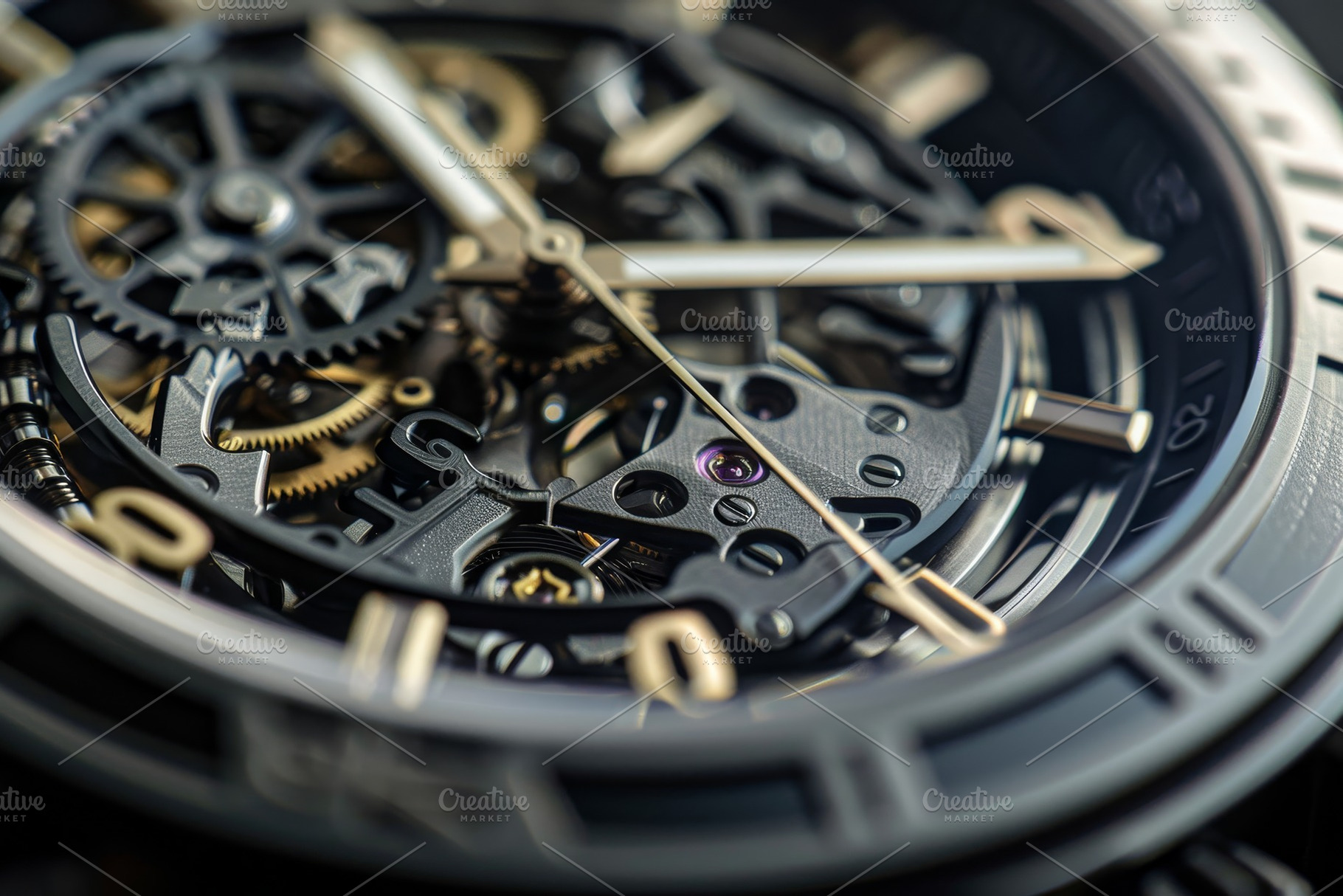 The close-up view reveals the comple, a Photo by Tanuart