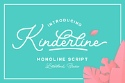 Kinderline - Joy & Playful Script, a Script Font by Letterhend Studio (Thumbnail 1 of 9)