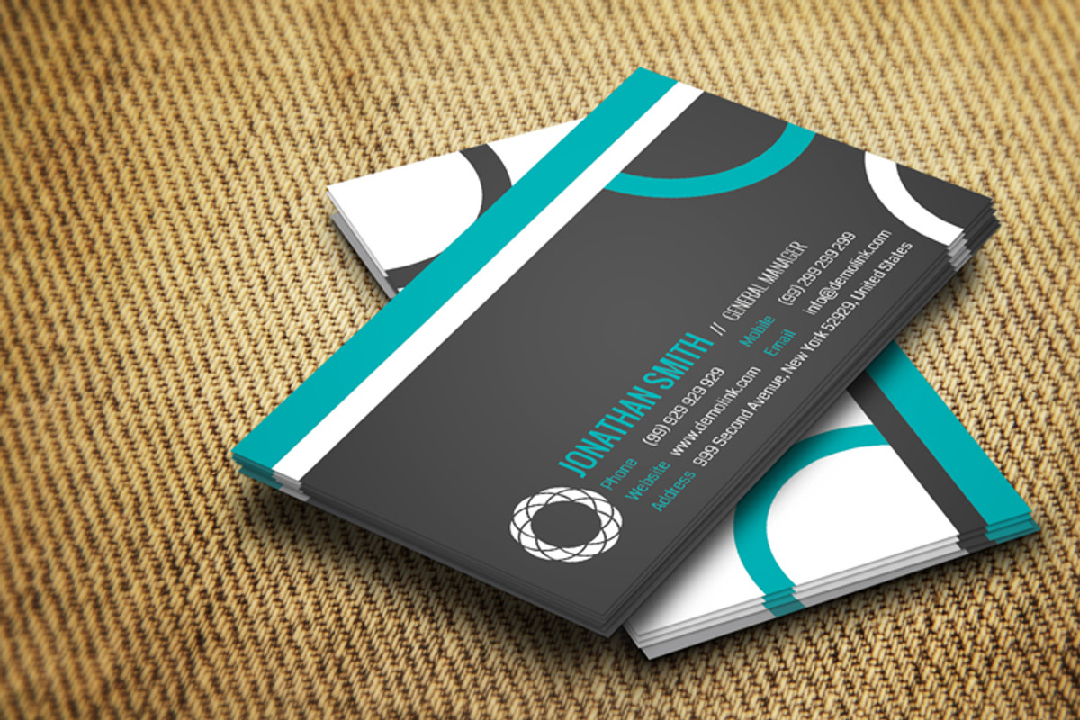 Modern Corporate Business Card CM009, a Business Card Template by annozio (Photo 2 of 4)