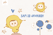 Space Invader, a Graphic by Yuka Baby (Thumbnail 1 of 12)