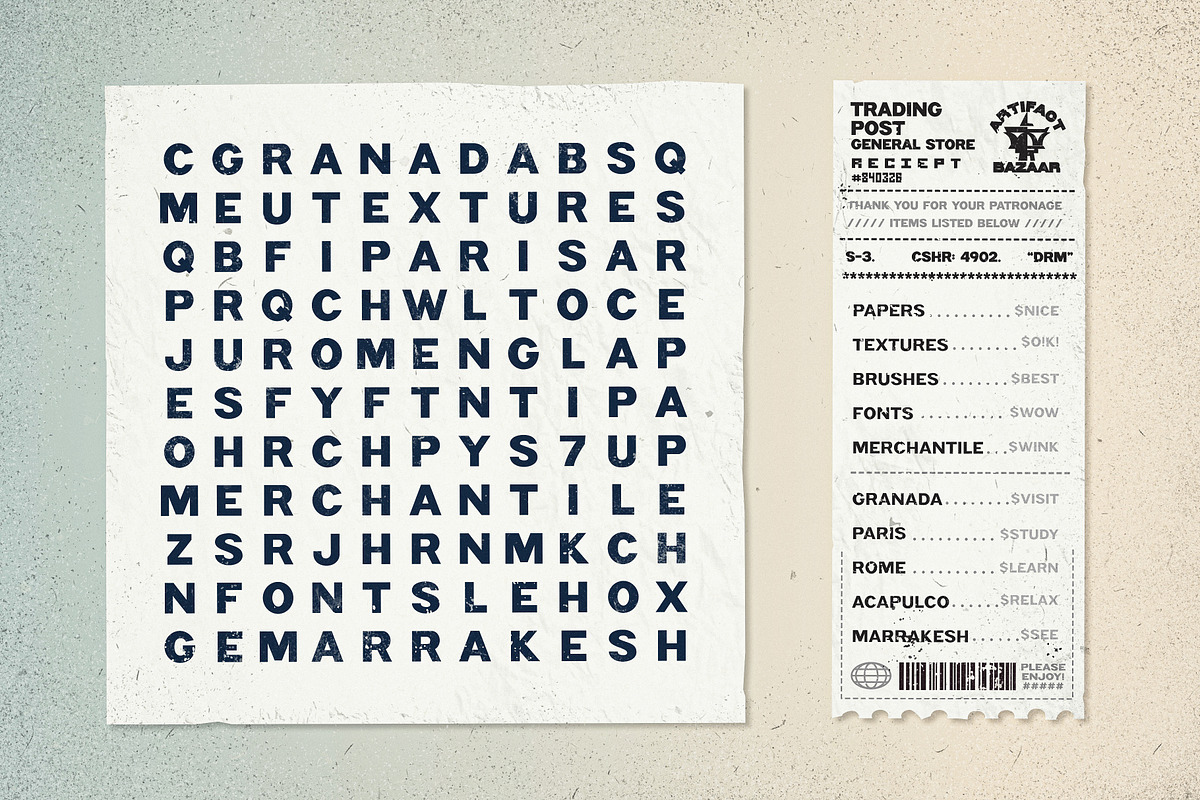 Merchantile | Bold Wide Sans, a Sans Serif Font by Artifact Bazaar (Photo 7 of 8)