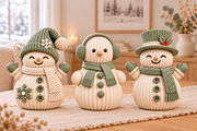Christmas Snowman Decor 3D STL, a Scene 3D Model by Layerology (Thumbnail 2 of 3)