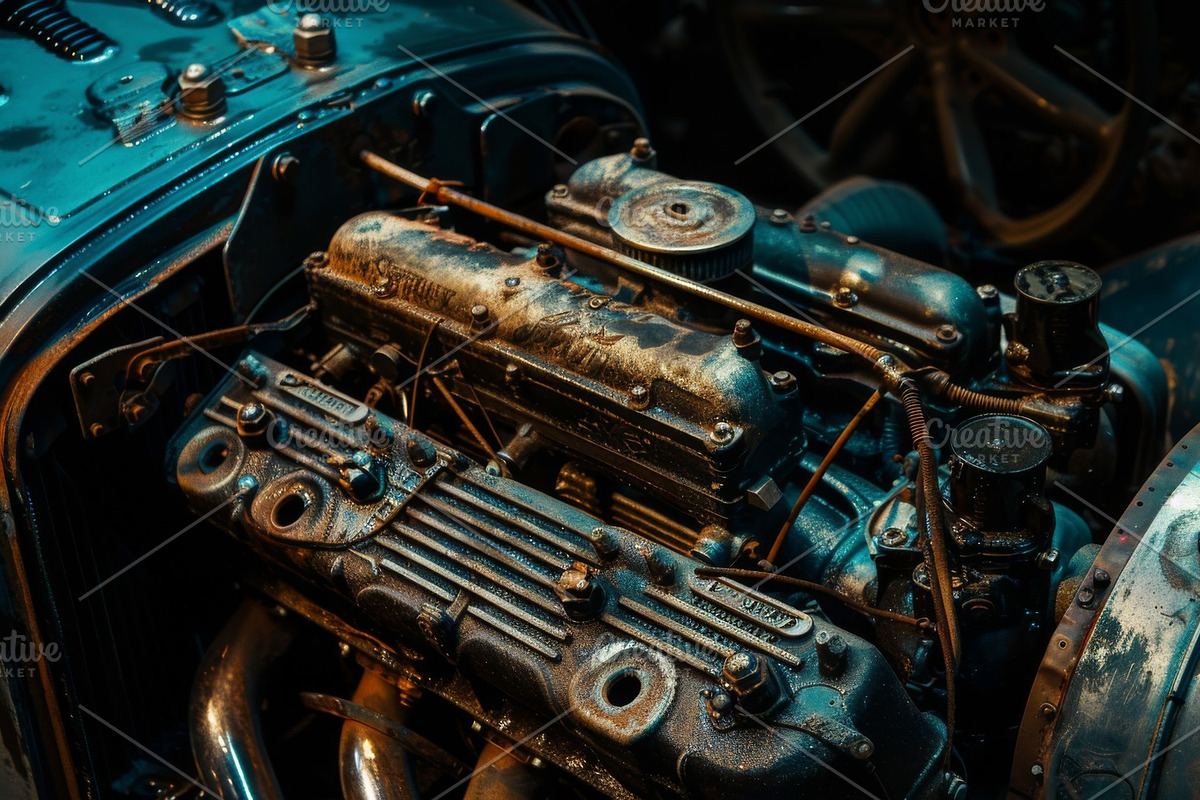 55 Car engines, a Transportation Illustration by Handmadefont (Photo 49 of 56)