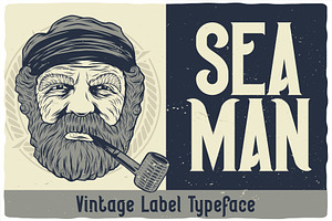 Seaman Label Font