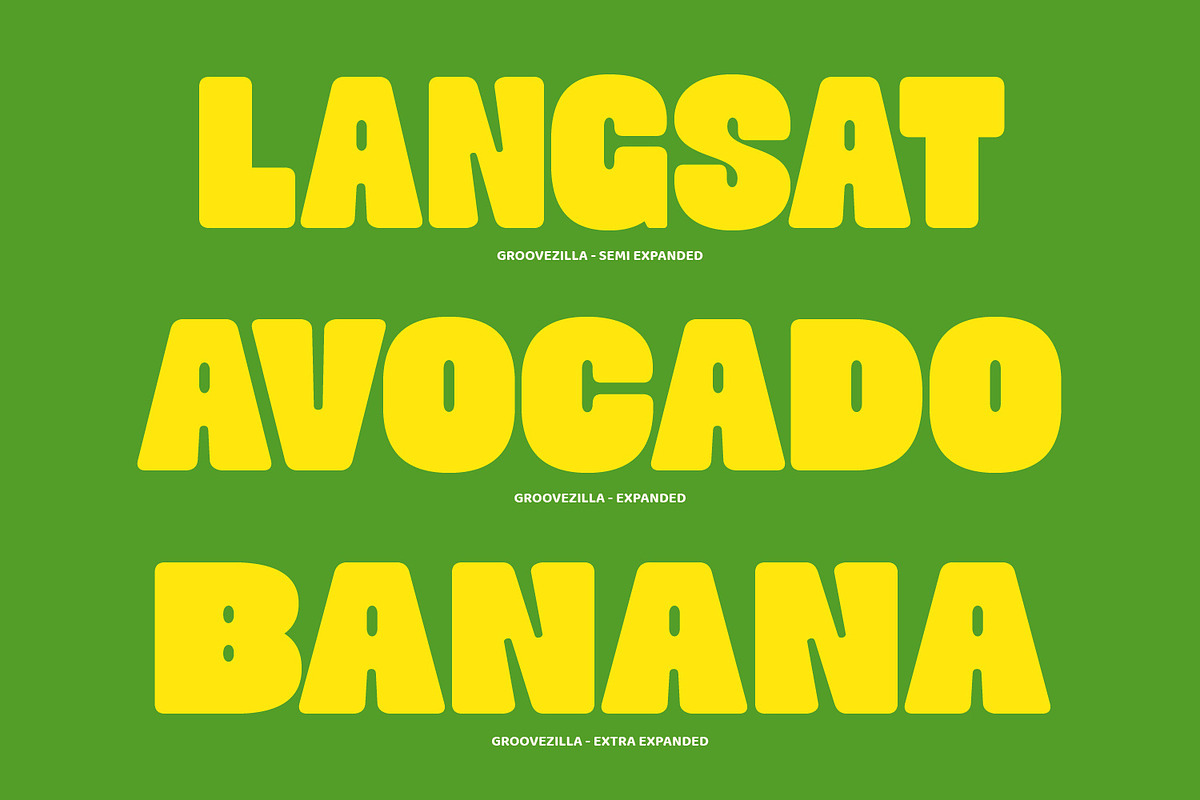 Groovezilla - Retro Bold Fonts, a Sans Serif Font by Dikas Studio (Photo 6 of 20)