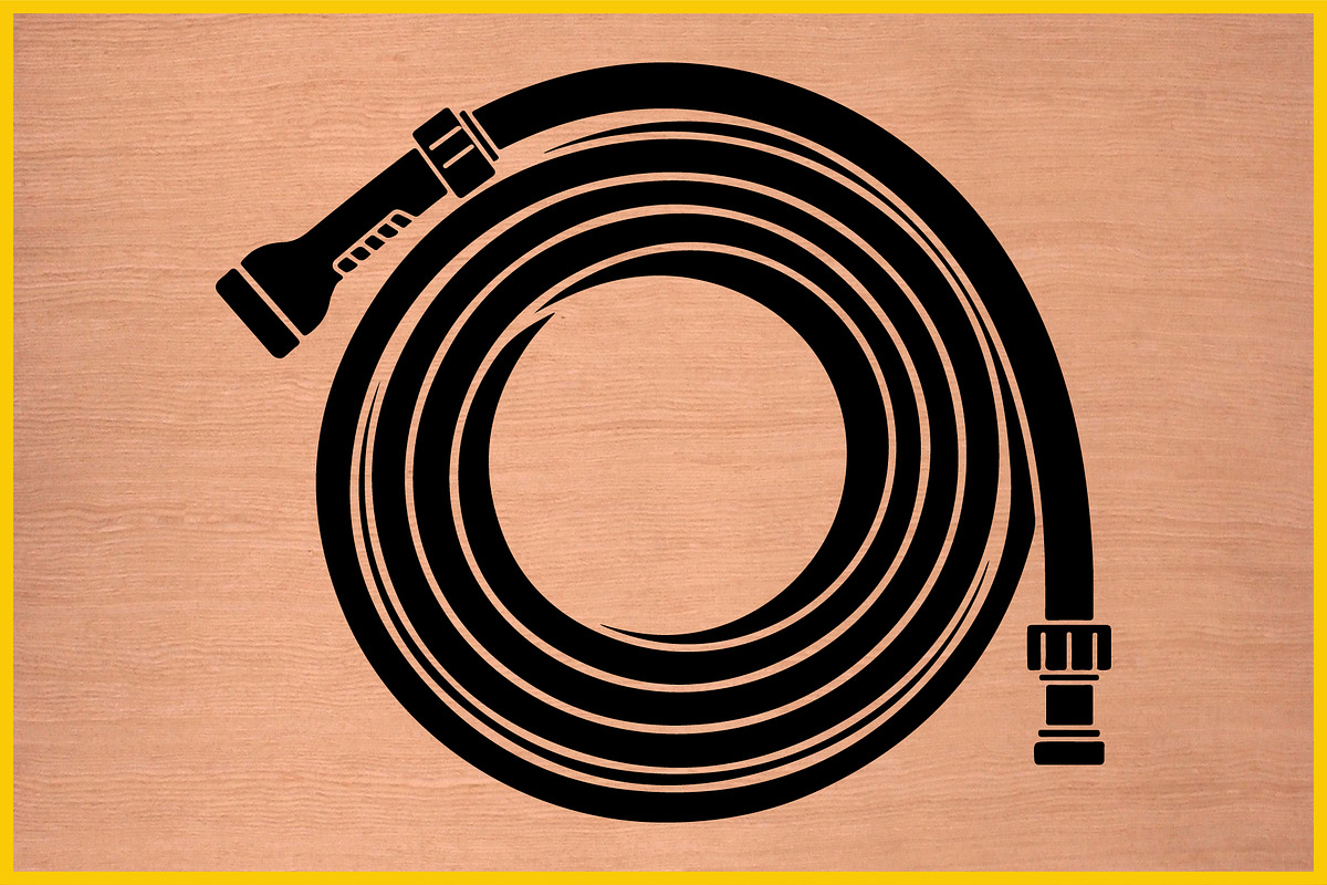 17 Garden Hose Silhouette Clipart Se, an Illustration by yasushie (Photo 3 of 4)