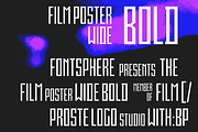 Film Poster Wide |3 fonts, a Sans Serif Font by Fontsphere (Thumbnail 3 of 3)