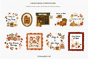 Cozy Autumn at Home - Vector Clipart, a Decorative Illustration by Jenny Quince (Thumbnail 11 of 14)