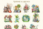 Whimsical Houses, a Decorative Illustration by Watercolor by Tonia Tkach (Thumbnail 2 of 6)