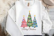 Merry Christmas Tree Png Design, an Illustration by Black Bird Studio (Thumbnail 2 of 4)