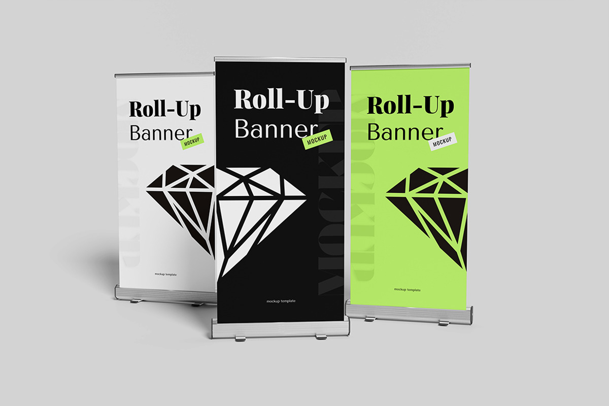 Roll Up Banner Mockup, an Advertising Mockup by Pikachudesign (Photo 3 of 5)