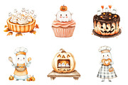 Boo Bakery Clipart PNG, a Seasonal Illustration by Designking (Thumbnail 3 of 4)