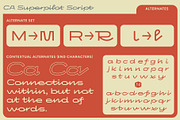 CA Superpilot, a Script Font by Cape Arcona Type Foundry (Thumbnail 7 of 9)