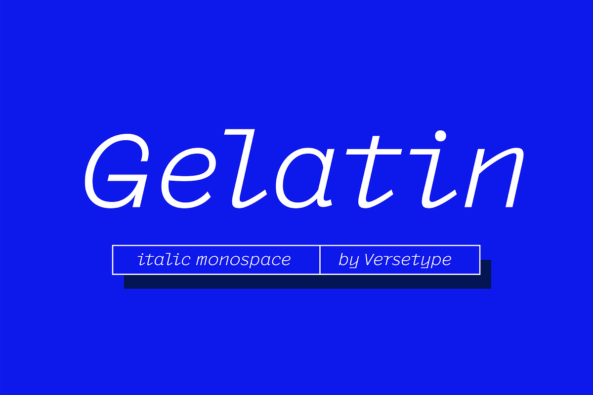 Gelatin Monospace, a Sans Serif Font by Versetype (Photo 1 of 11)